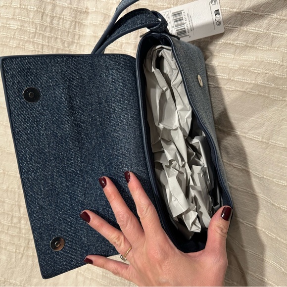 Mango Denim Shoulder Bag! NWT! - Picture 6 of 7